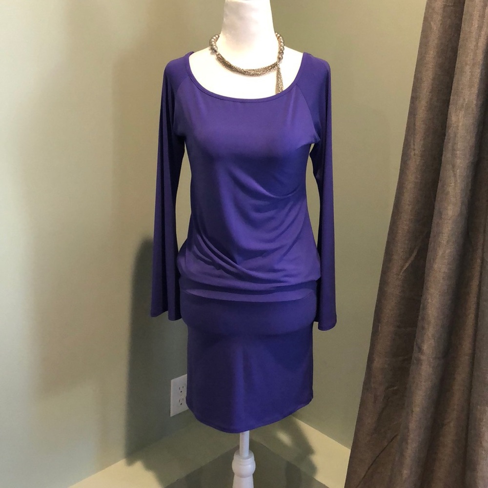 NWOT Moda International Twofer Bell Sleeve Dress